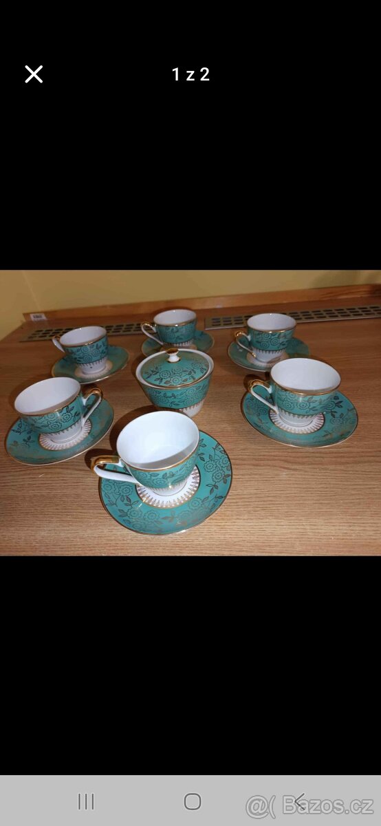 Porcelánová kávová souprava