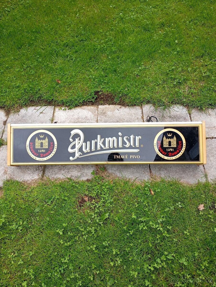 Světelná cedule na pivo purkmistr