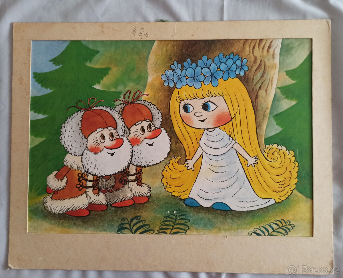 Obrázek pasparta víla Amálka 80. léta ZDARMA