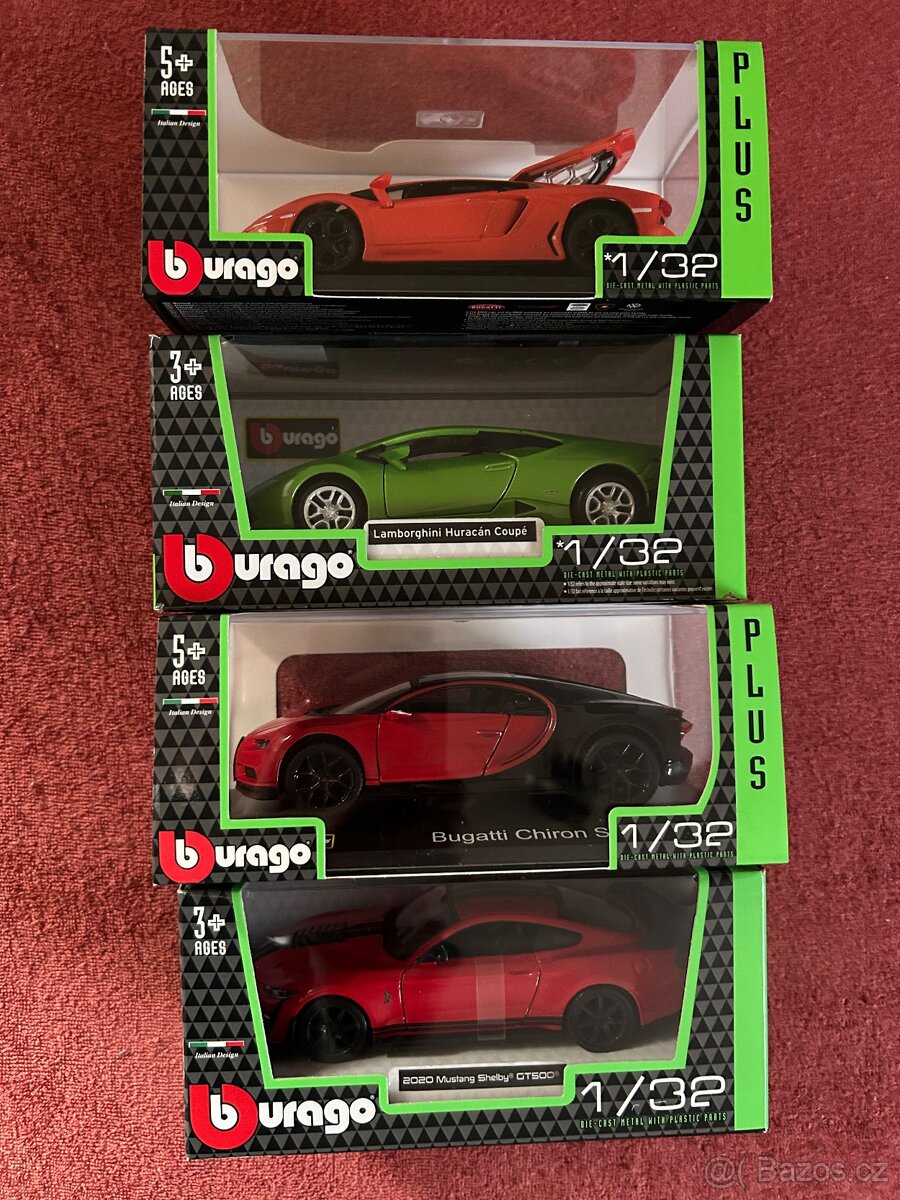 Modely autíček 1/32