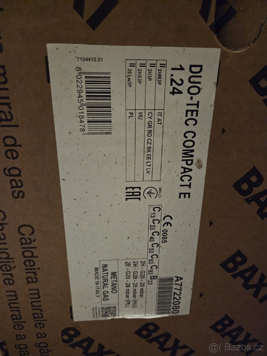 Kotel baxi duo-tec compact E