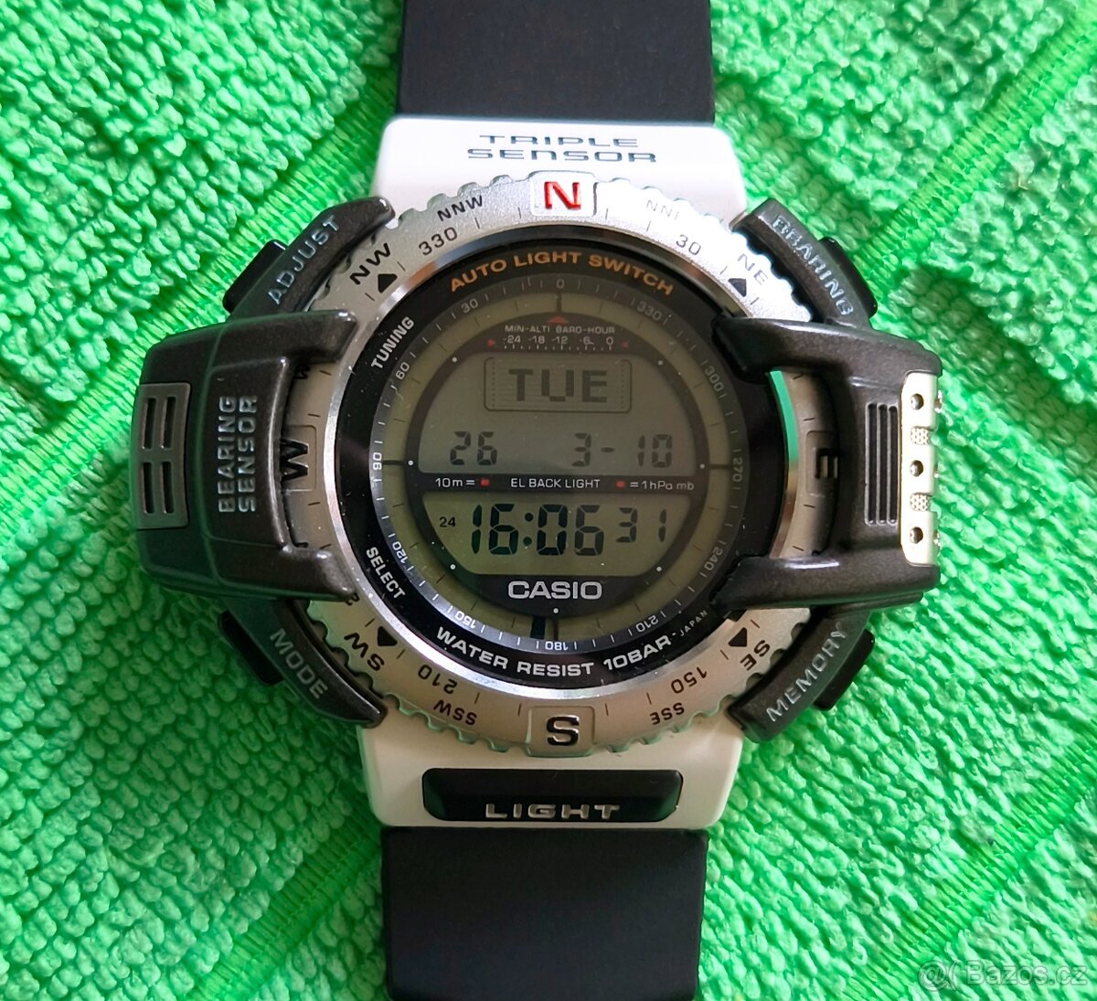 Casio Protrek PRT-40 Kompas, Barometer, Výškomer