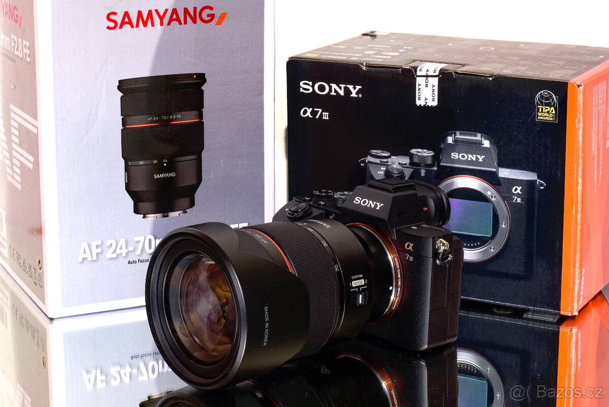 Sony A7III + Samyang AF 24-70 mm f/2,8