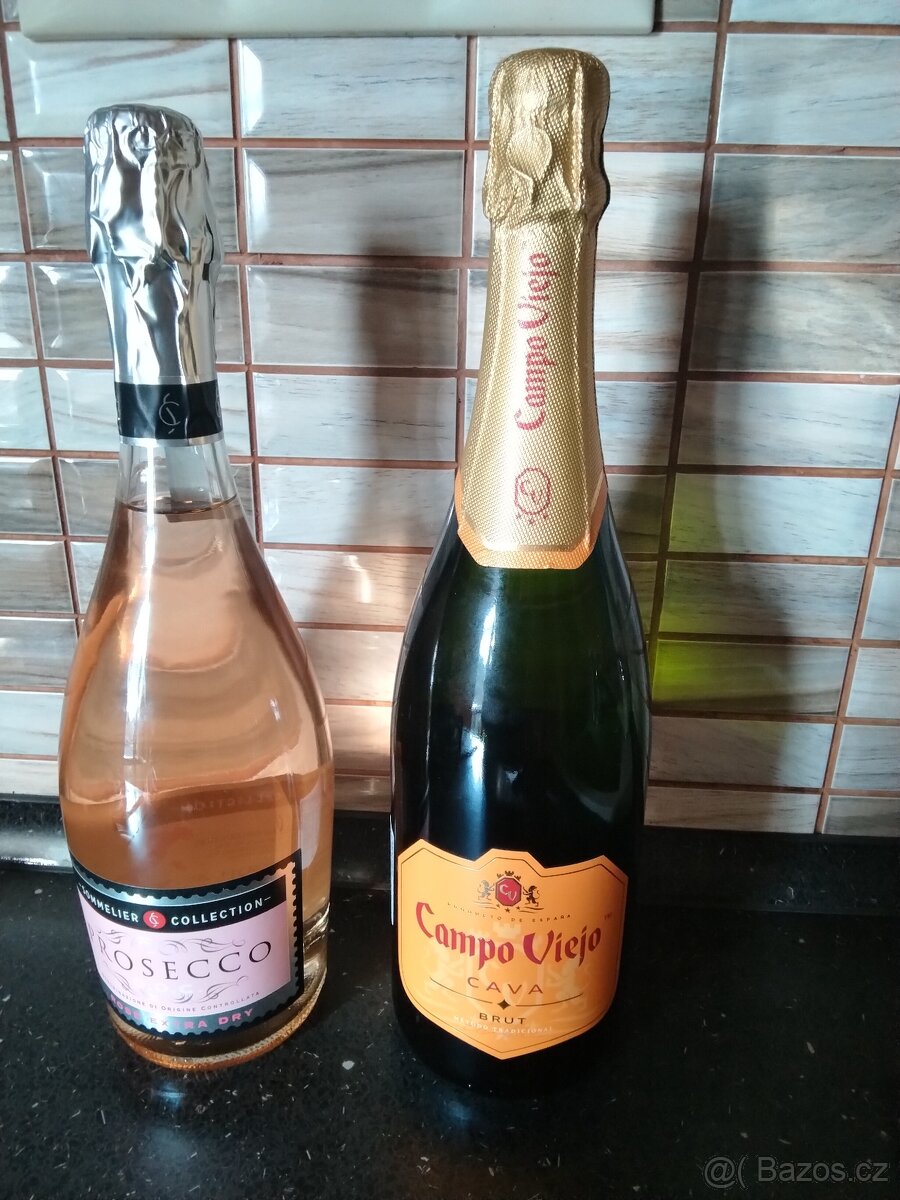 Prosecco rose+šumivé víno