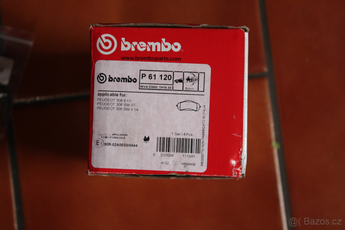 brzdové destičky Brembo P 61120