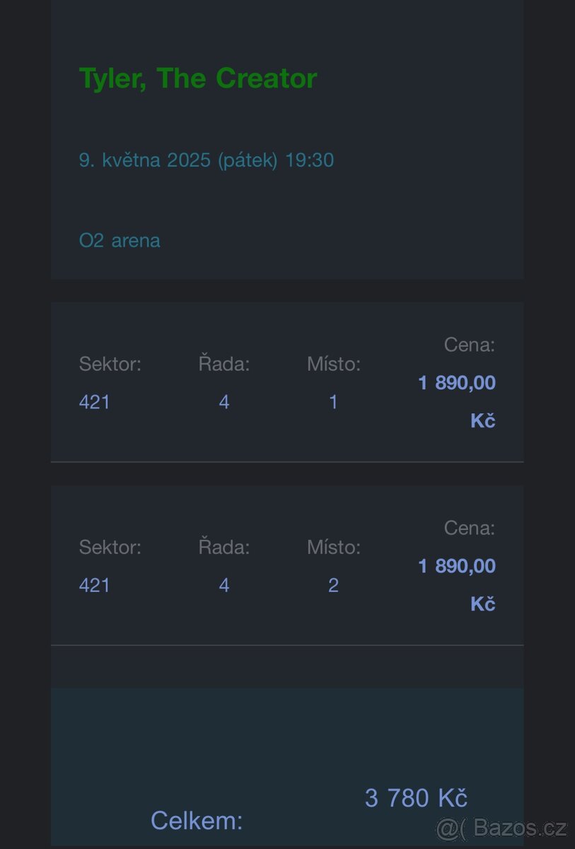 2 Listky na Tylera The Createra