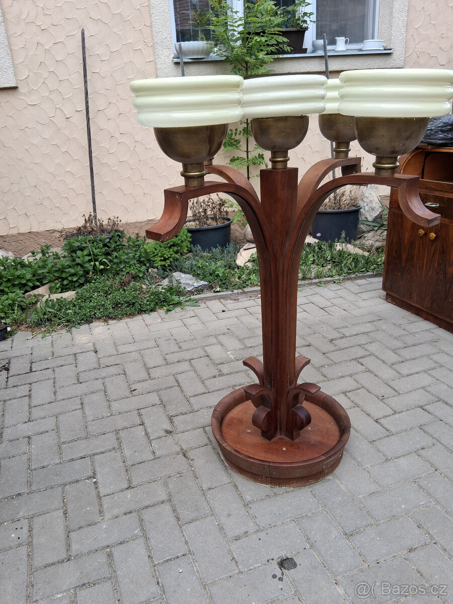 Starožitná stojací lampa - Art Deco