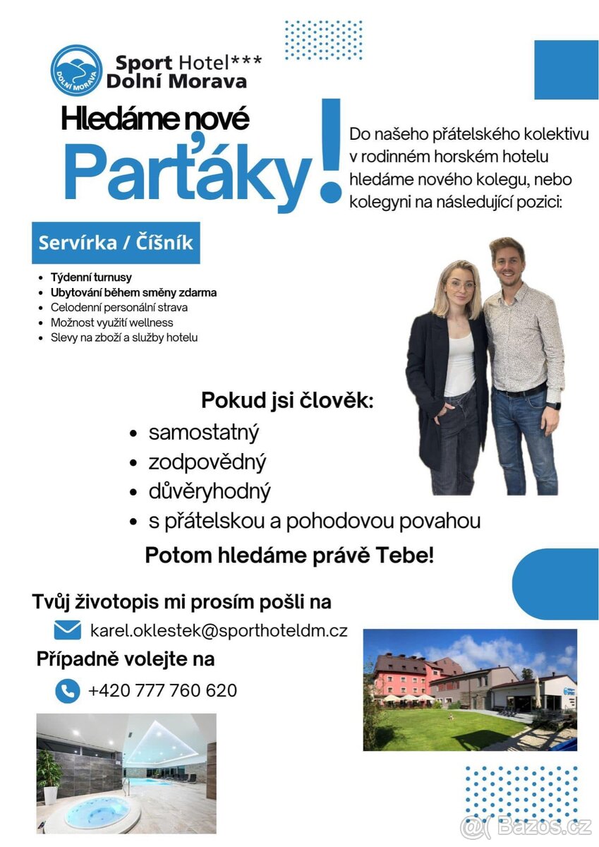 Hledáme servírku/ číšníka