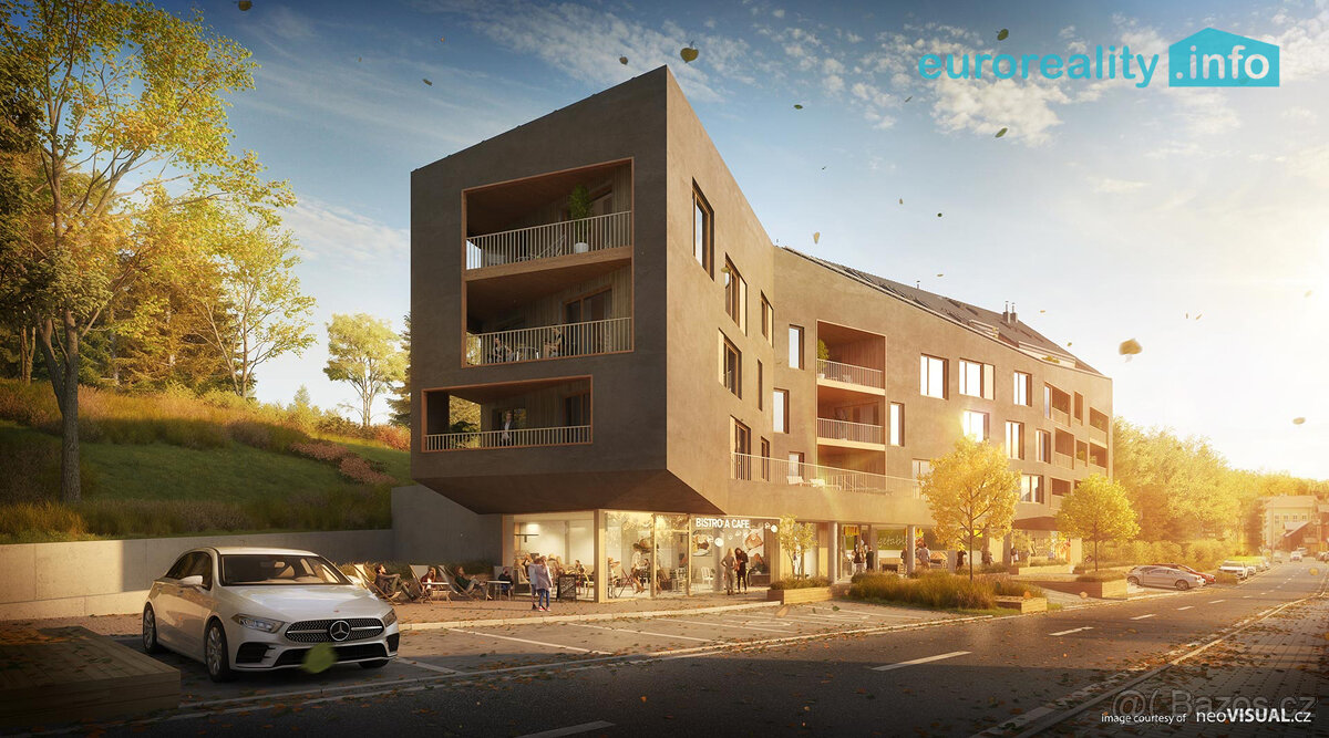 Prodej, apartmán 3+KK, 101,3 m2, balkón, Železná Ruda