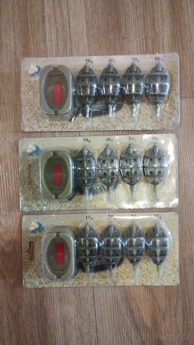 3x Carp Method Feeder Set + formička