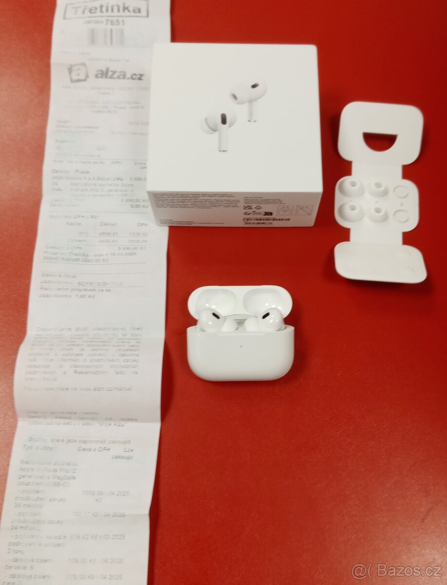 Apple AirPods Pro 2gen (2023) záruka 3/2027 Alza