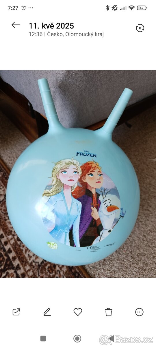 Skákací míč Frozen