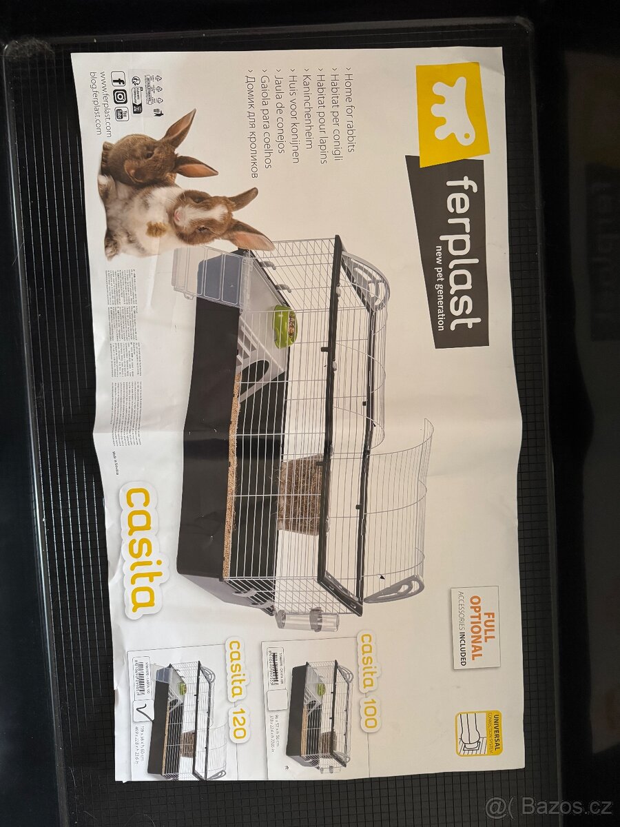 Klec pro králíky 119x58x60