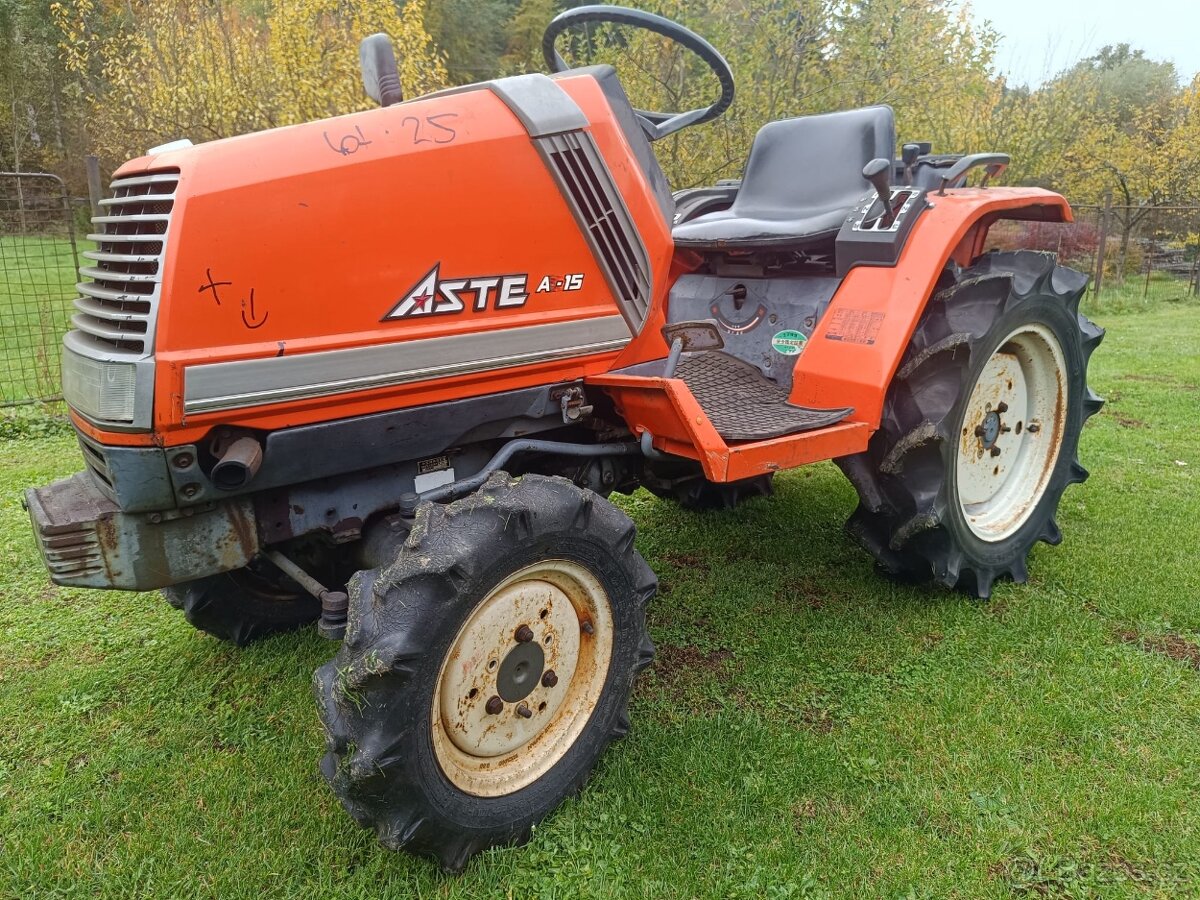 Japonský malotraktor Kubota Aste 155- 3-válec