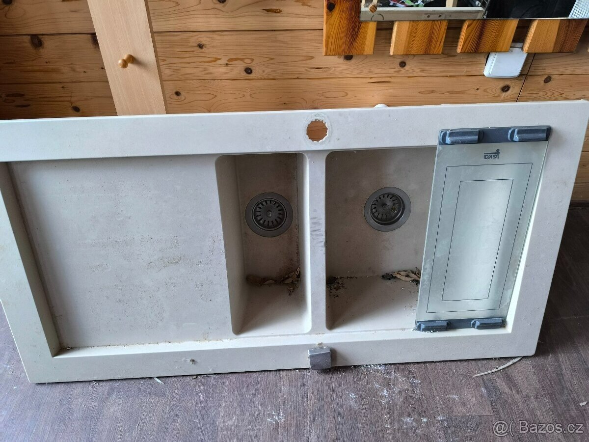 Granitový dřez béžový