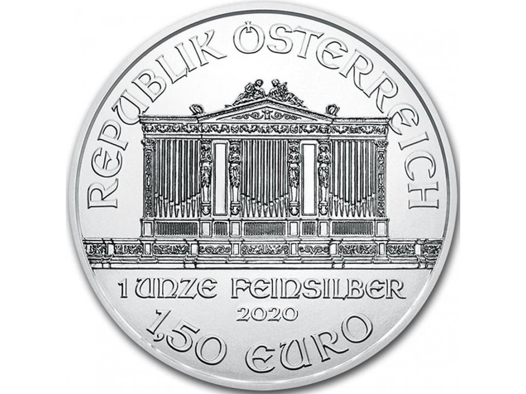 Stříbrná mince 1,50 EUR Wiener Philharmoniker 1 OZ 2020
