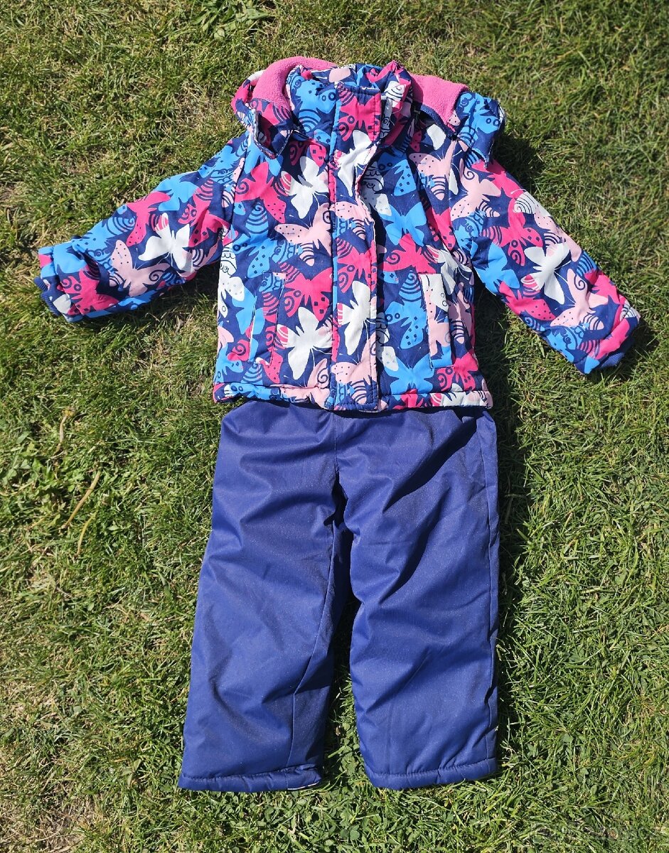 Dětská souprava na lyže, zimní souprava vel.80, top stav