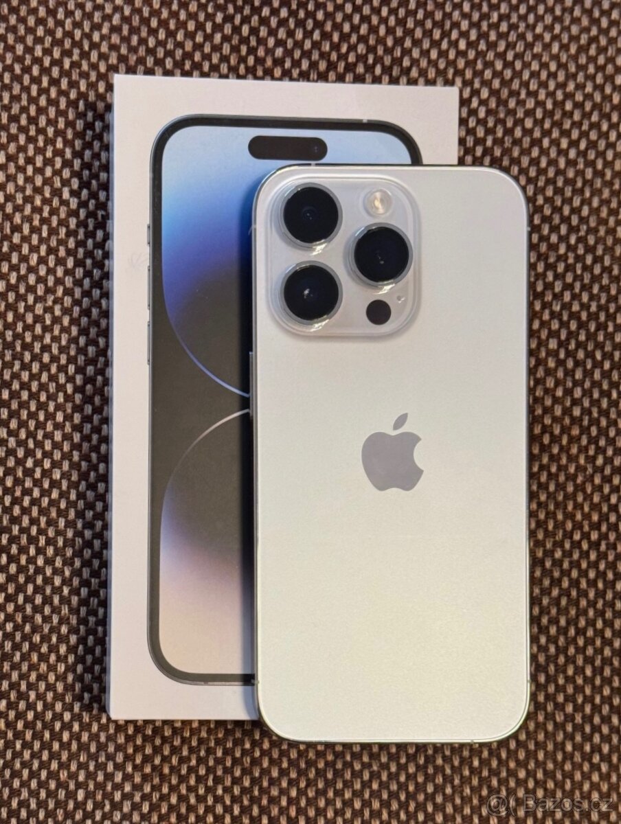 iPhone 14 Pro Silver BATERIE 100% TOP