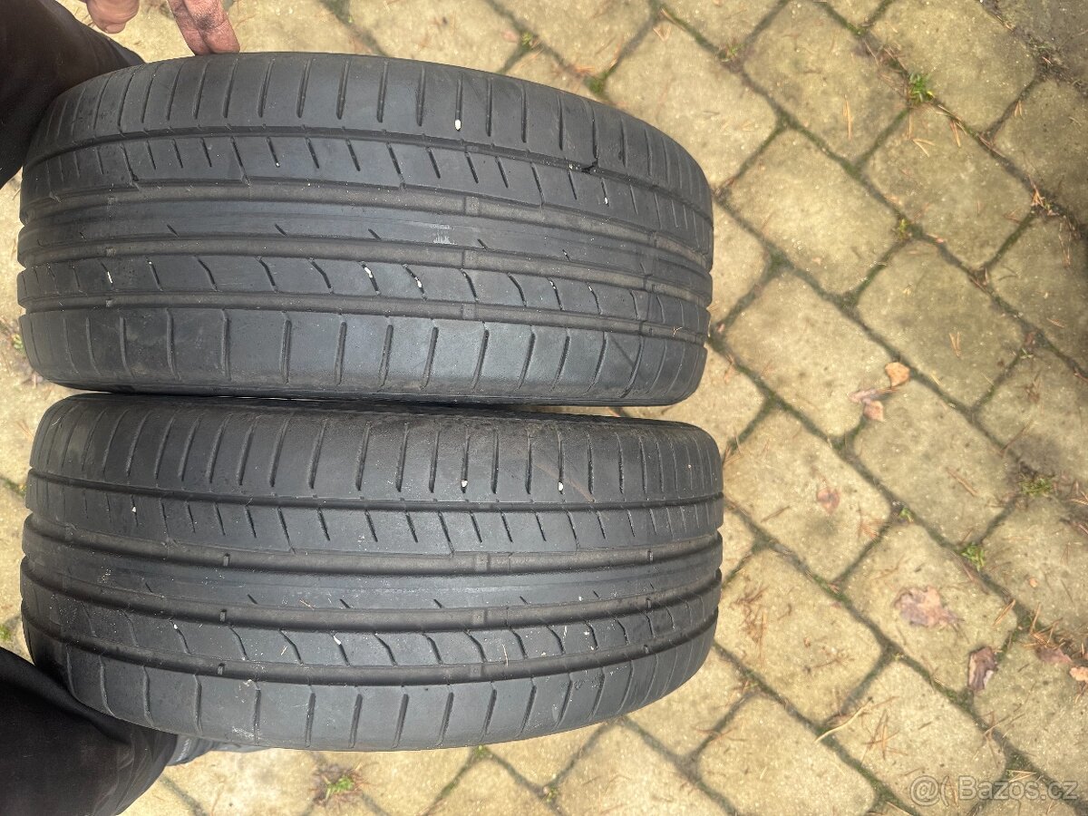 Dvě letní pneu 225/40/18 Continental