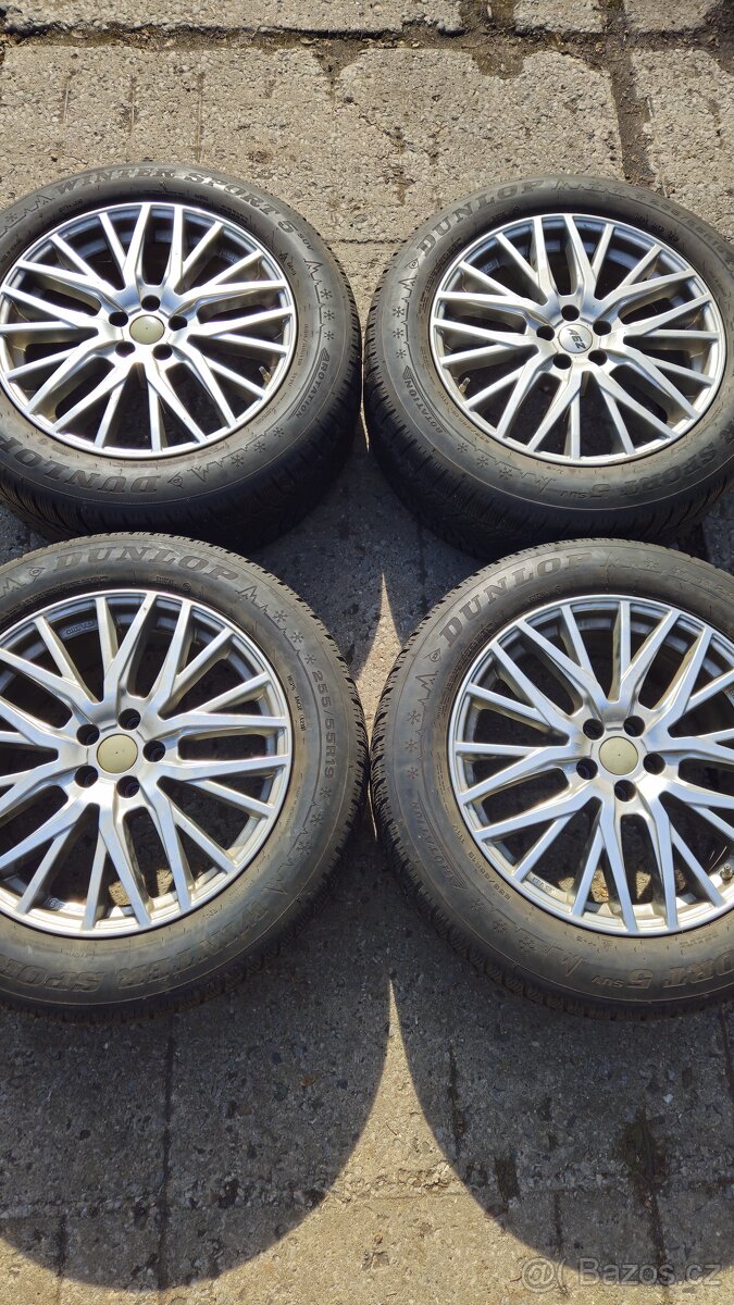 Komplet alu kola 5x108x19 s pneu 255/55R19