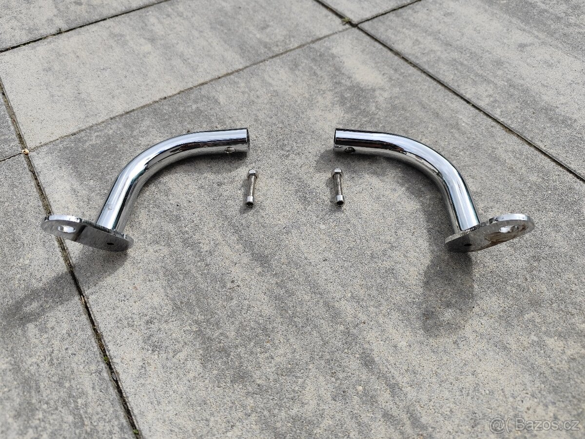 Chromové konce podpěr brašen HD Road King