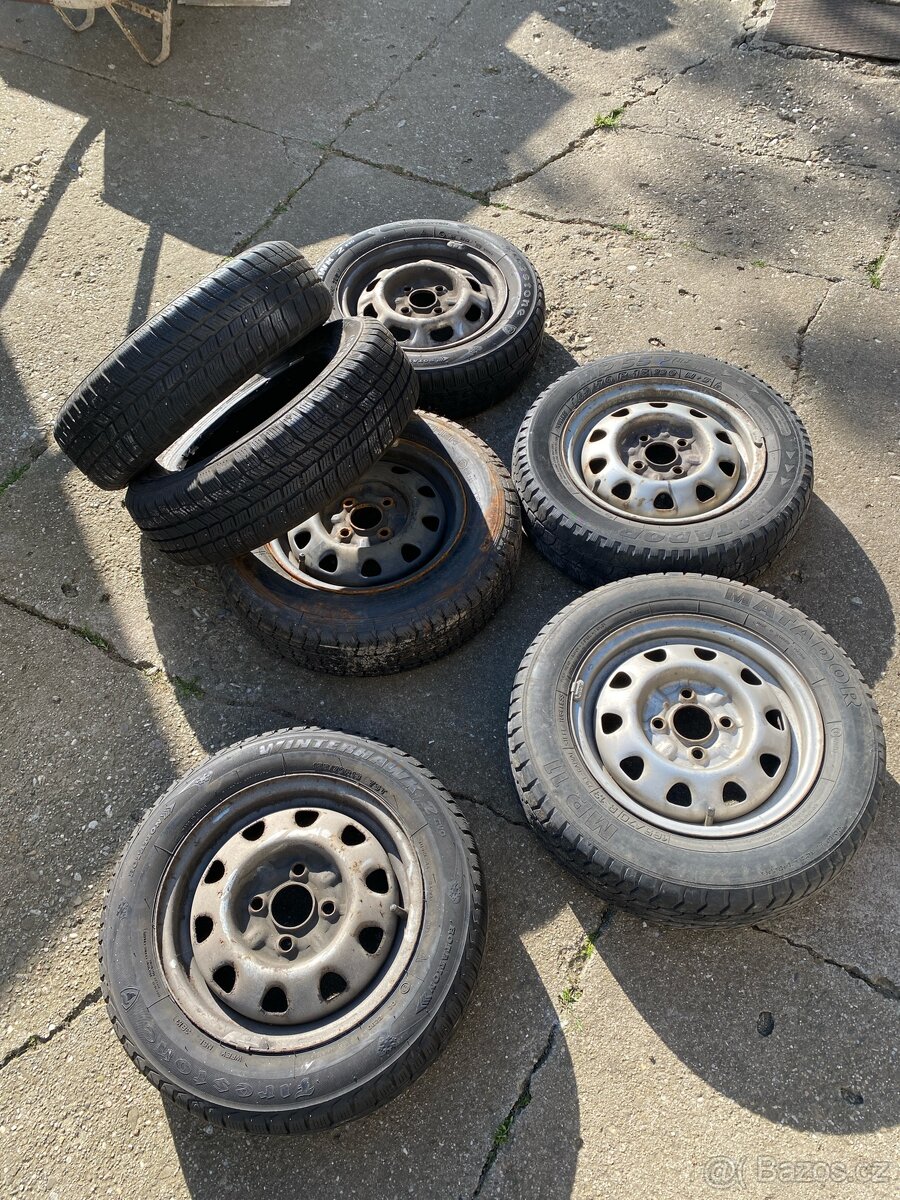 Ráfky a pneu 165/70R13 155/70R13