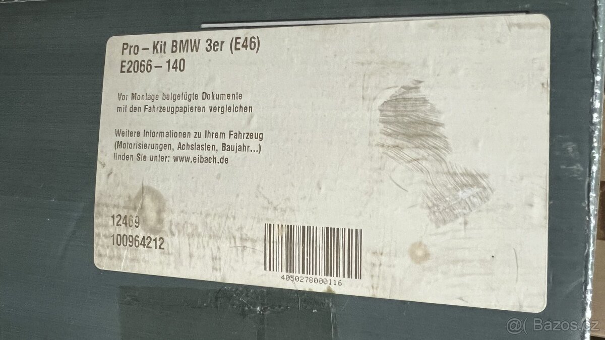 Eibach snizene pruziny BMW E46