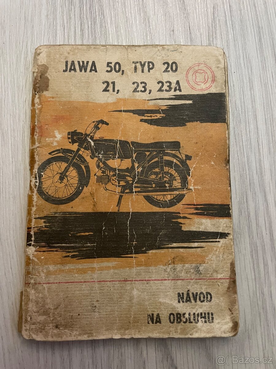 Manuál jawa 50 -typ 20,21,23,23A rok 1969