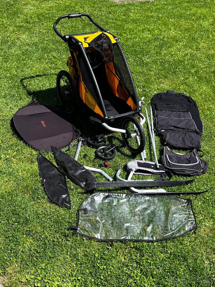 4v1 set Thule Chariot sport 1 včetně ski