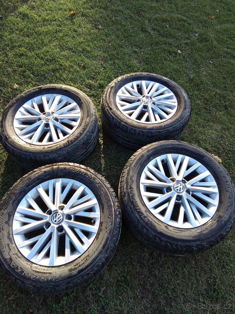 16 VW alu kola VW T- Roc, Tiguan, Golf, letní pneu