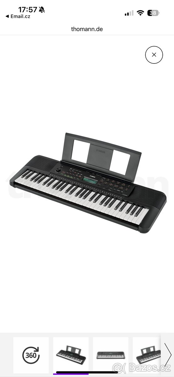 Klávesy Yamaha se stojanem