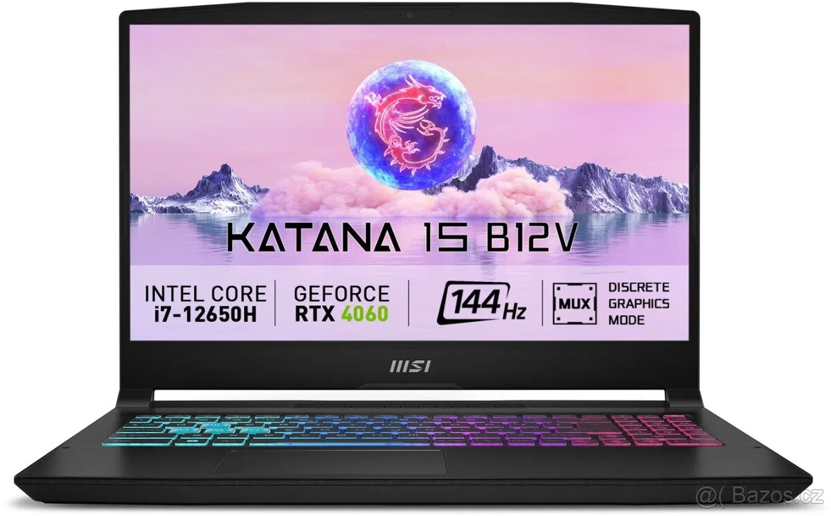 MSI Katana 15 B12VFK s Windows 11 PRO + navýšení RAM a SSD