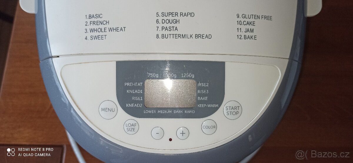 Domácí pekárna ECG
