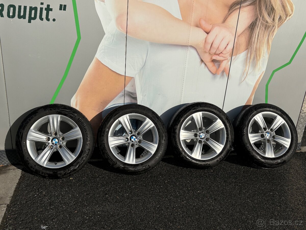 Alu kola BMW X1+3 E90 E91 16” 5x120 letní Continental 205/55