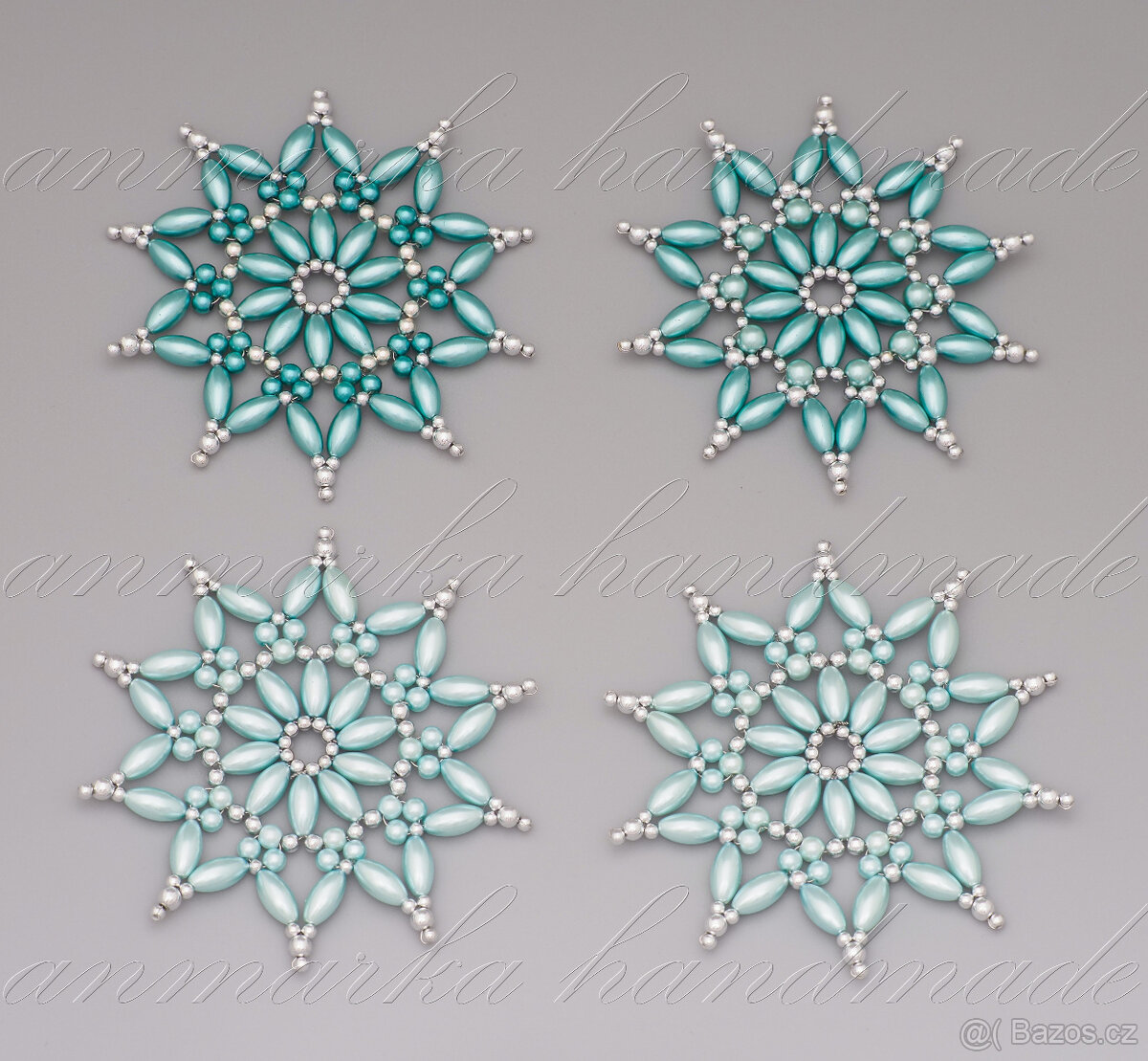 tyrkysové hvězdy sada