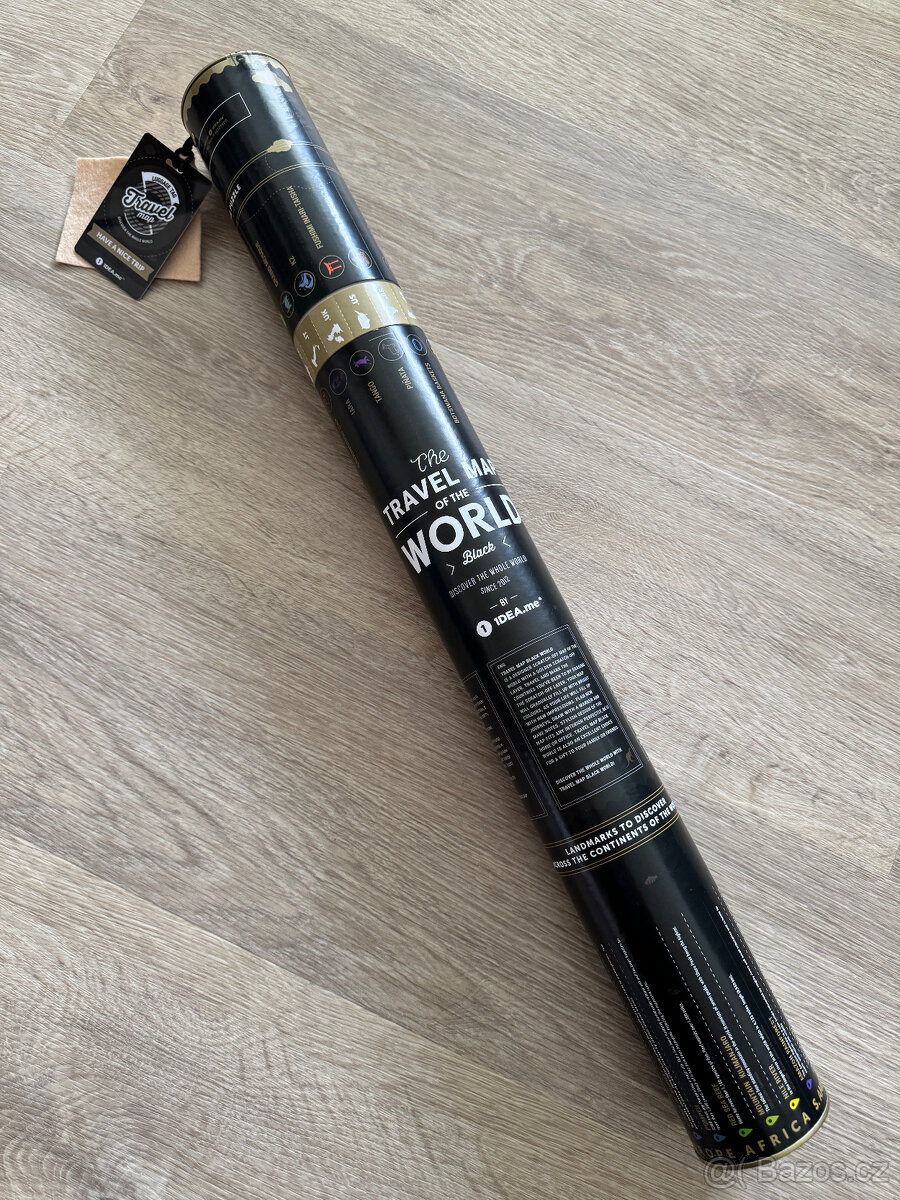 Stírací mapa světa