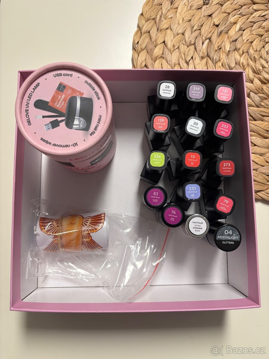Prodám uv gel laky s mini uv led lampou Gabriella Salvete