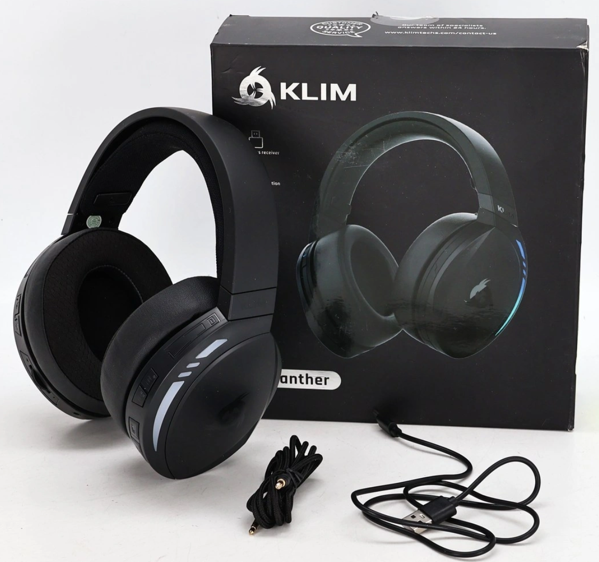 Sluchatka KLIM K-PR-1 Panther - bluetooth USB mikrofon RGB