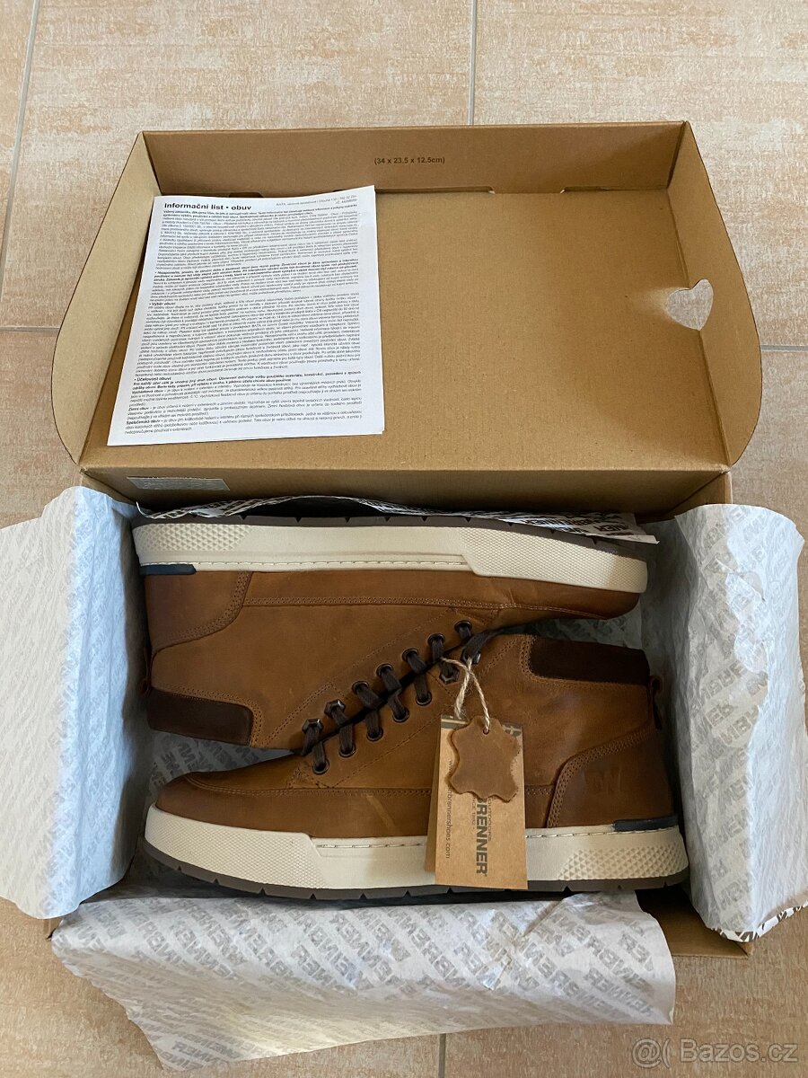 Nové pánské kožené podzimní/zimní boty Weinbrenner - č. 44