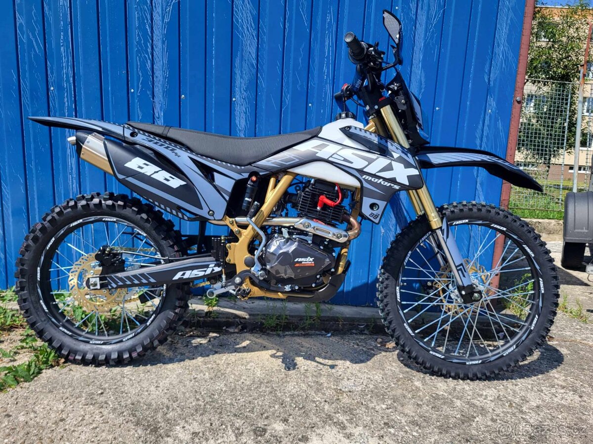 Pitbike ASIX XB-88 300ccm 21/18“ sivá