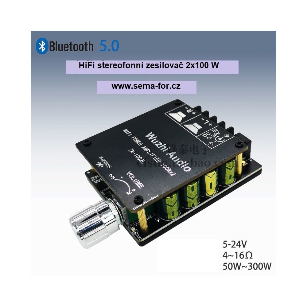 HIFI zesilovač Wuzhi ZK-1002L 2x100W