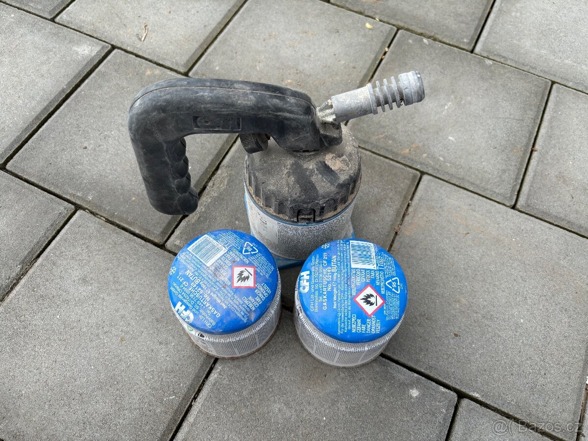 Plynový ruční hořák + kartuše