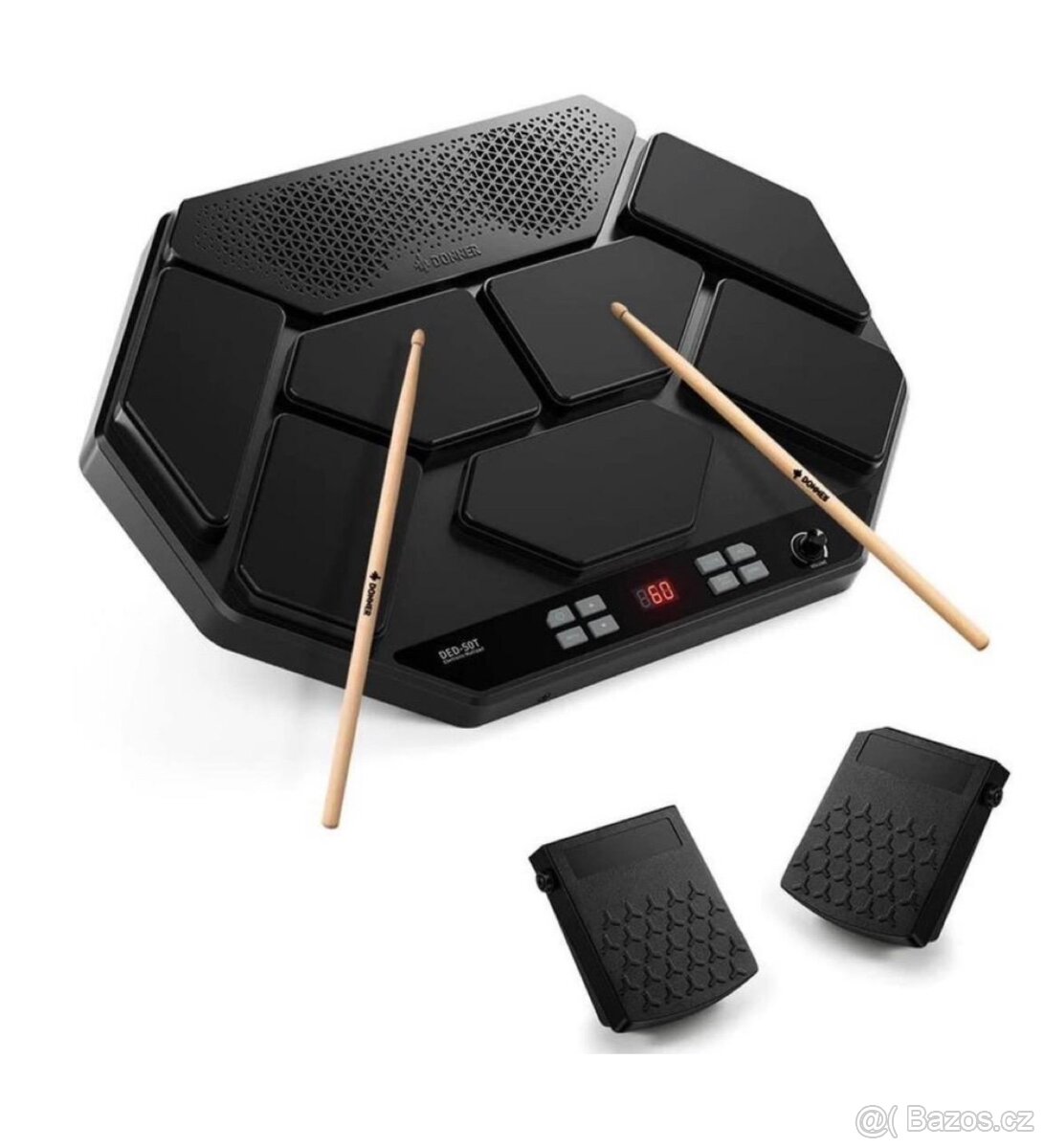 Přenosná sada elektronických bicích Donner DED-50T