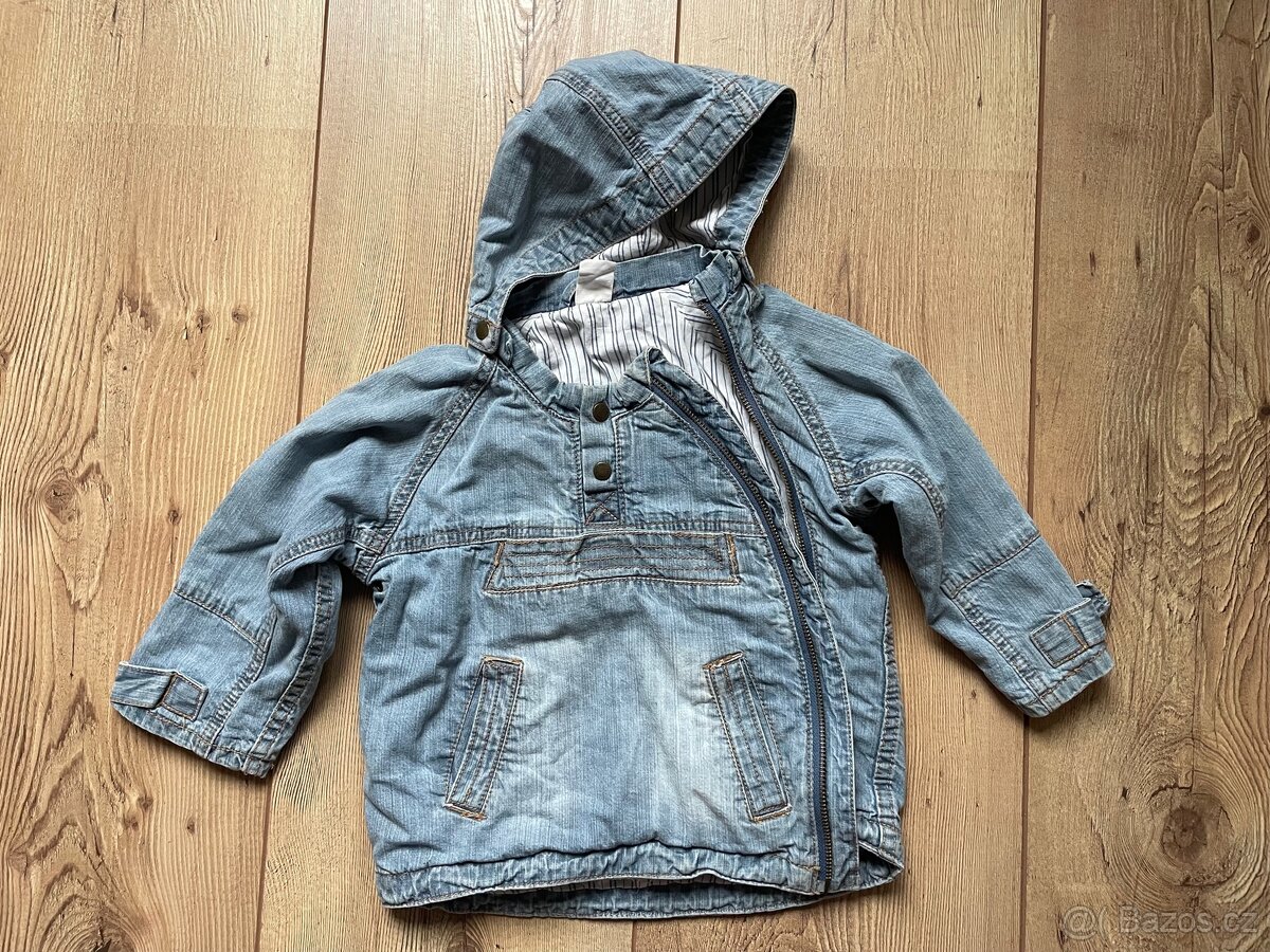 H&M džínová bunda vel. 86