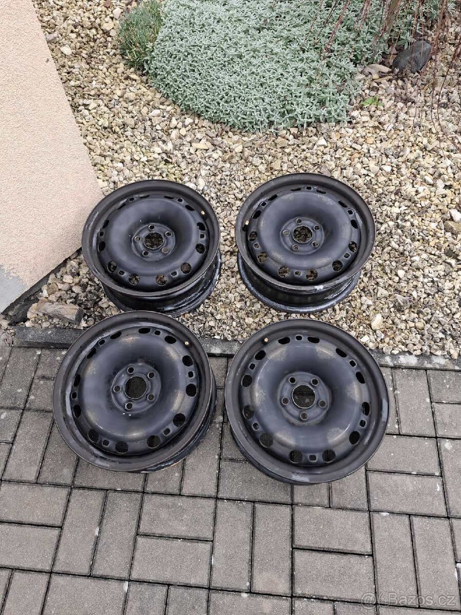 Prodám plechové disky 5x100 R15