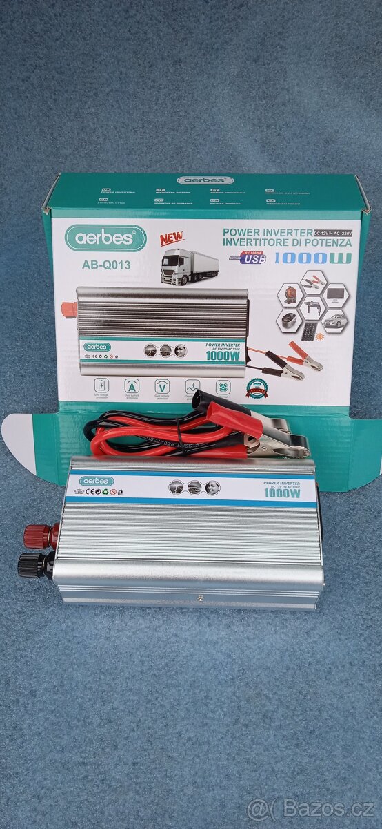 měnič napětí 12V-230V / 1000W