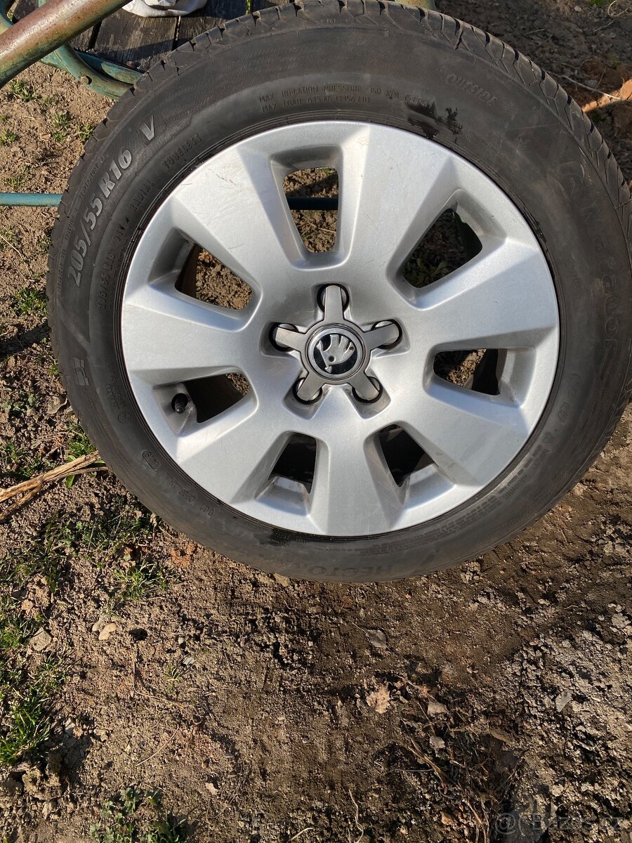 Alu kola 16” 5x112 a letní pneu 205/55/R16