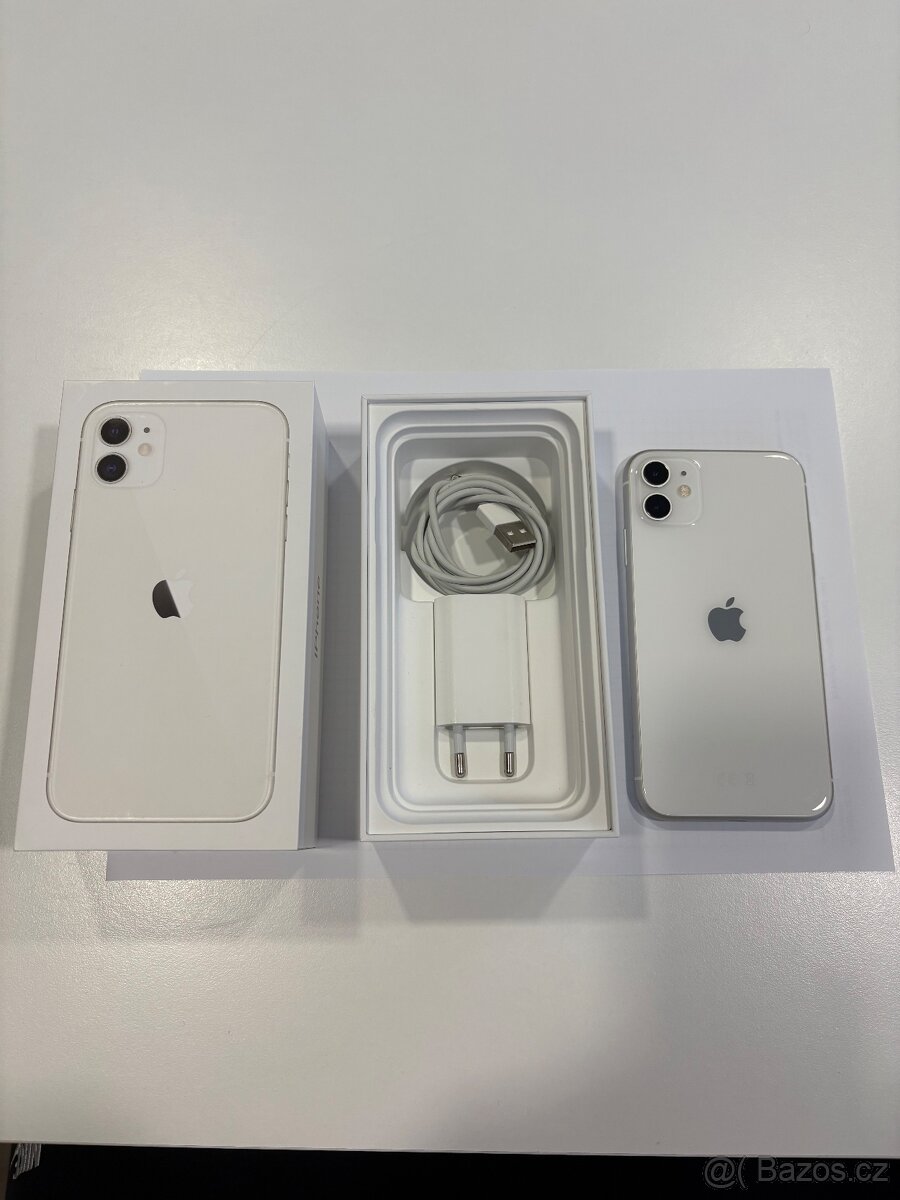 iPhone 11, White, 128GB, TOP STAV