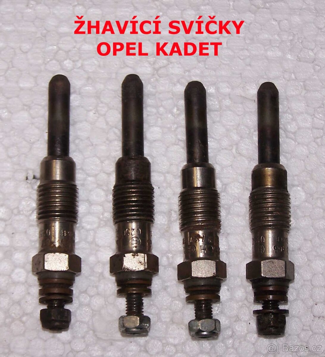 ŽHAVÍCÍ SVÍČKY OPEL KADET 1,6 D r.v. 1987