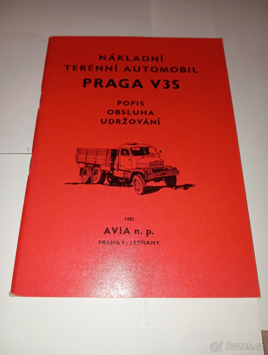 Prodám originál nikdy nepoužitý katalog na Praga V3S